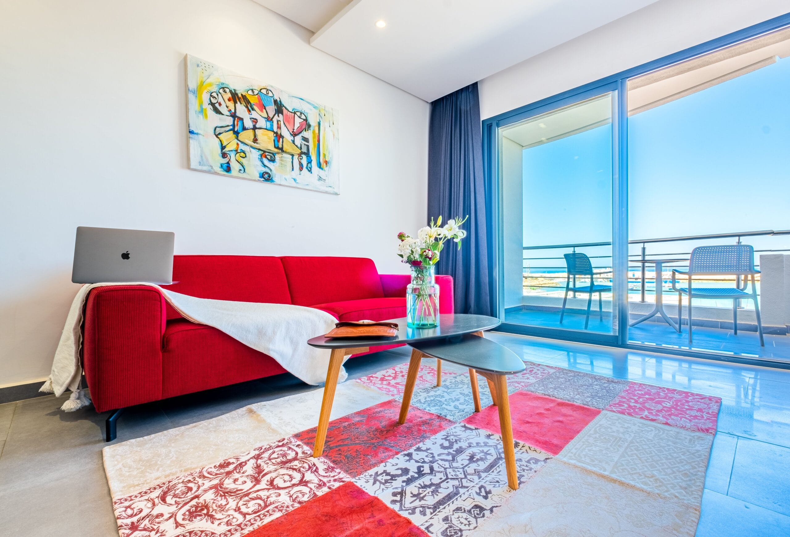 Appartement moderne avec vue mer à Asila32 AppartHotel