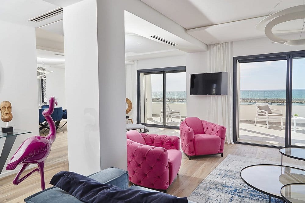 Vue élégante appartement Asila32 AppartHotel avec vue mer